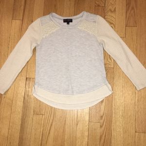 LA Conduct, girls, lace, 3/4 shirt.